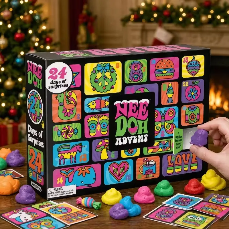 New Needoh Christmas Countdown Calendar for 2026, Treasure Hunt, New Year's Surprise, Surprise Box Toy, Gift for Parties and Hol