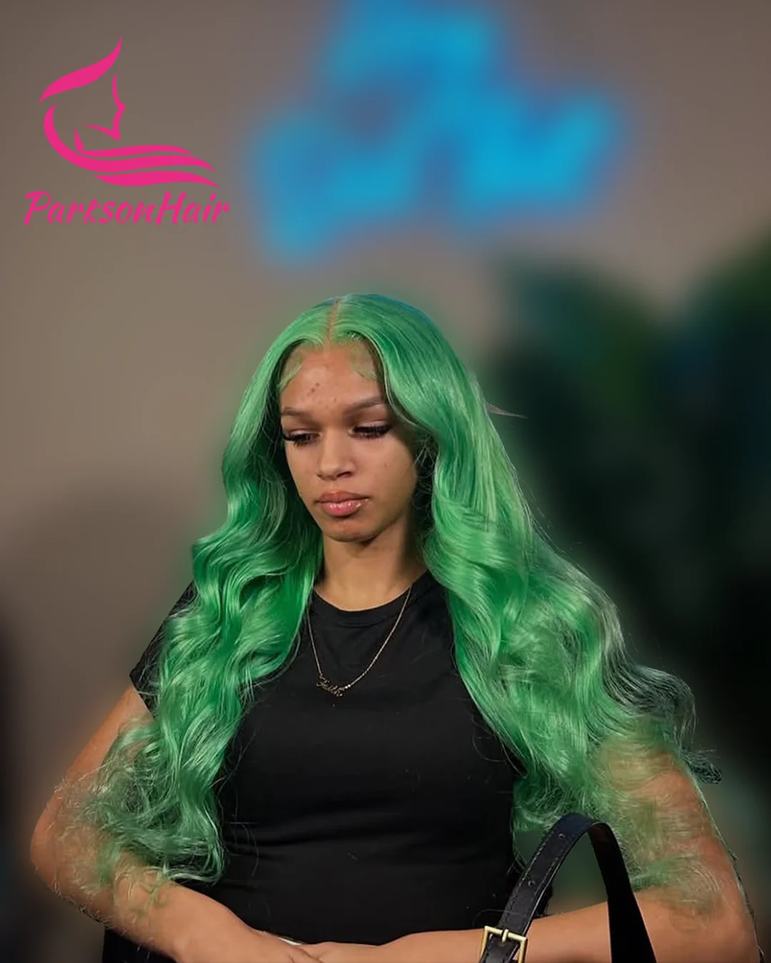 

Light Green 613 Colored 13x6 HD Lace Frontal Wig Human Hair Wigs Brazilian Green Transparent 13x4 Lace Frontal Wig For Women