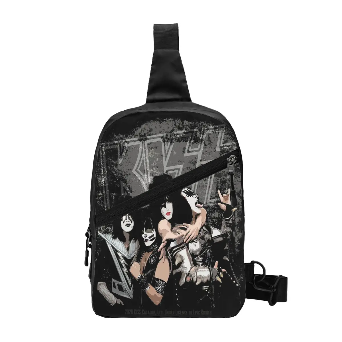 Heavy Metal Crossbody Chest Bags Pockets Travel Pack Messenger Sports Teens Shoulder Bag Unisex