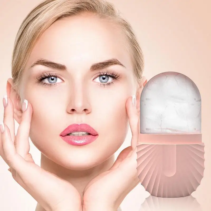 Herramienta de silicona para el cuidado de la piel, cubitos de hielo, bolas de hielo, masajeador Facial, rodillo para reducir el acné