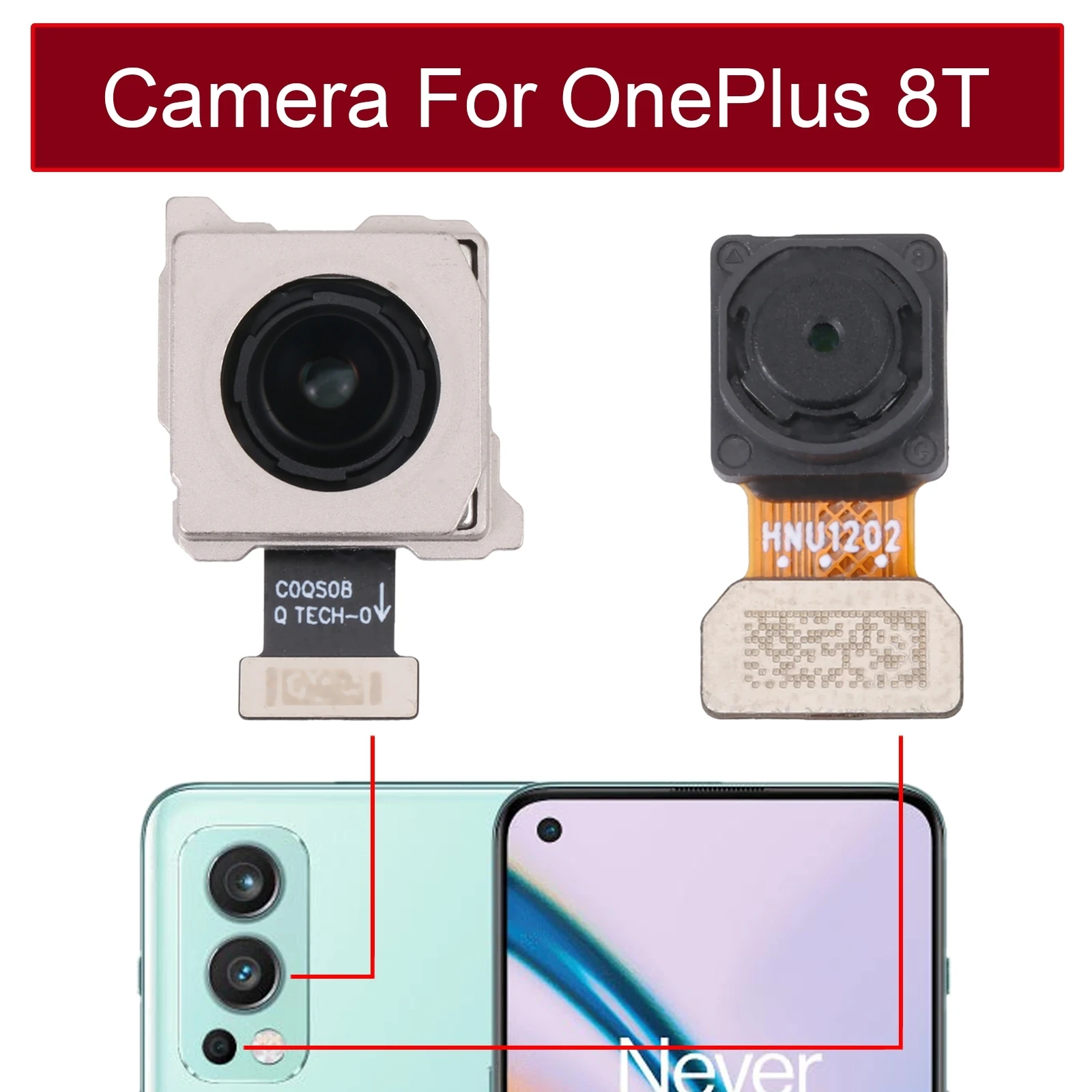 Para oneplus nord 2 5g principal de frente para a câmera