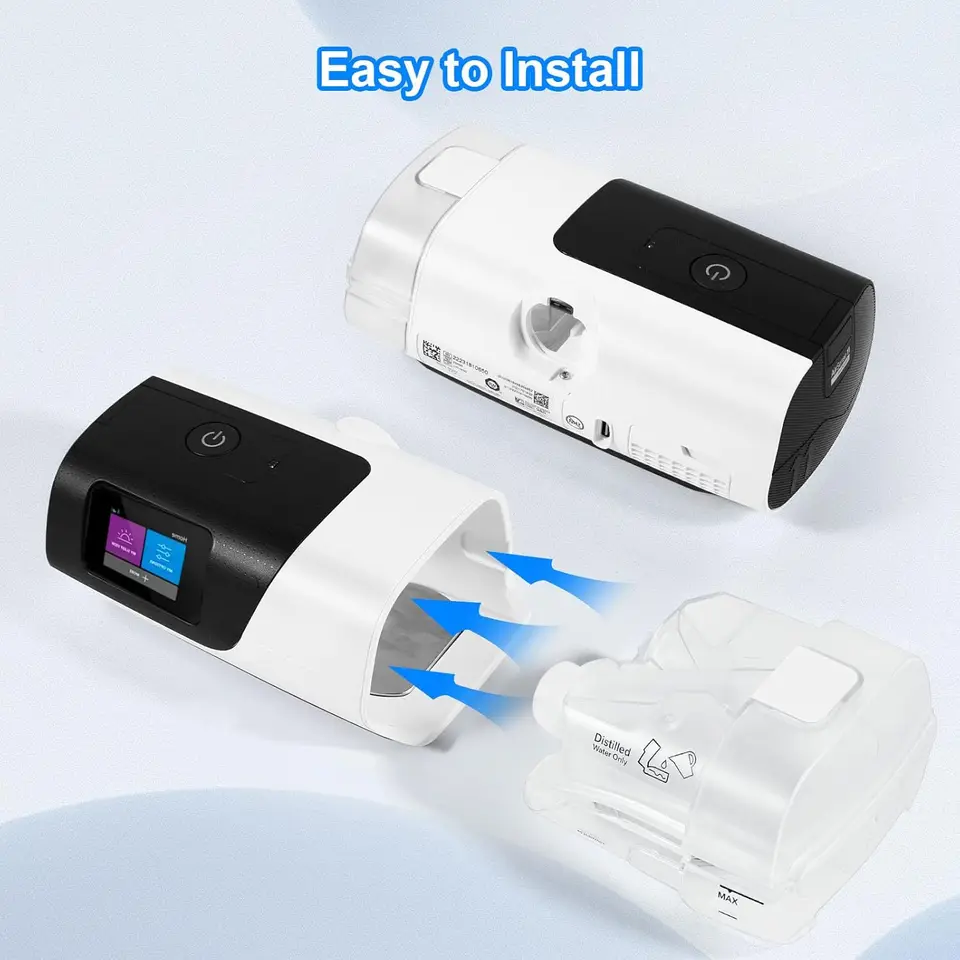 ResMed AirSense 11 チューブホースマシン用の水室と Pap HumidAir 水