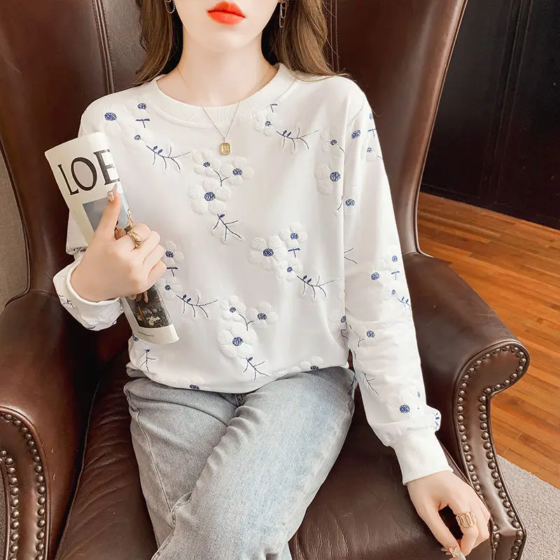 여성용 스웨트셔츠 여성 상의 따뜻한 네이비 블루 겨울 트렌디 인스 힙합 탑 오버사이즈 니치 하이 스트리트 빈티지 올드 워싱