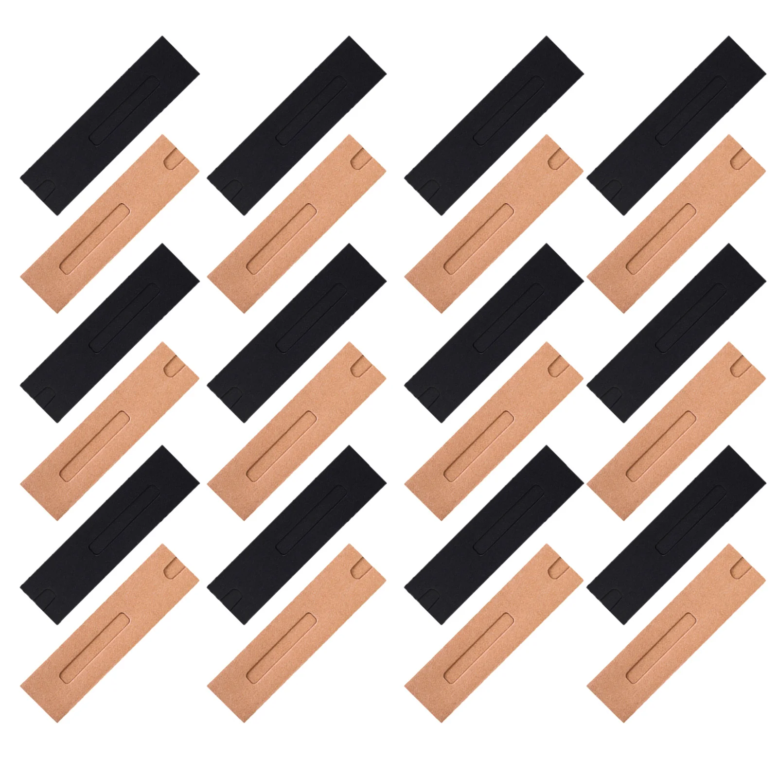 

40Pcs Kraft Paper Pen Sleeve Single Pen Holder Reusable Gift Packaging Creative Stationery Accessory for Kids Adults