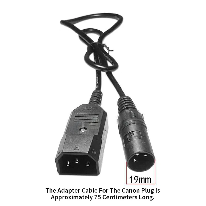 XLR 3Pin/DC/ Video Lotus Plug Charging Port Dwitching Line Battery Car Charger Fast Charging Switching Line Charging Pile Plug