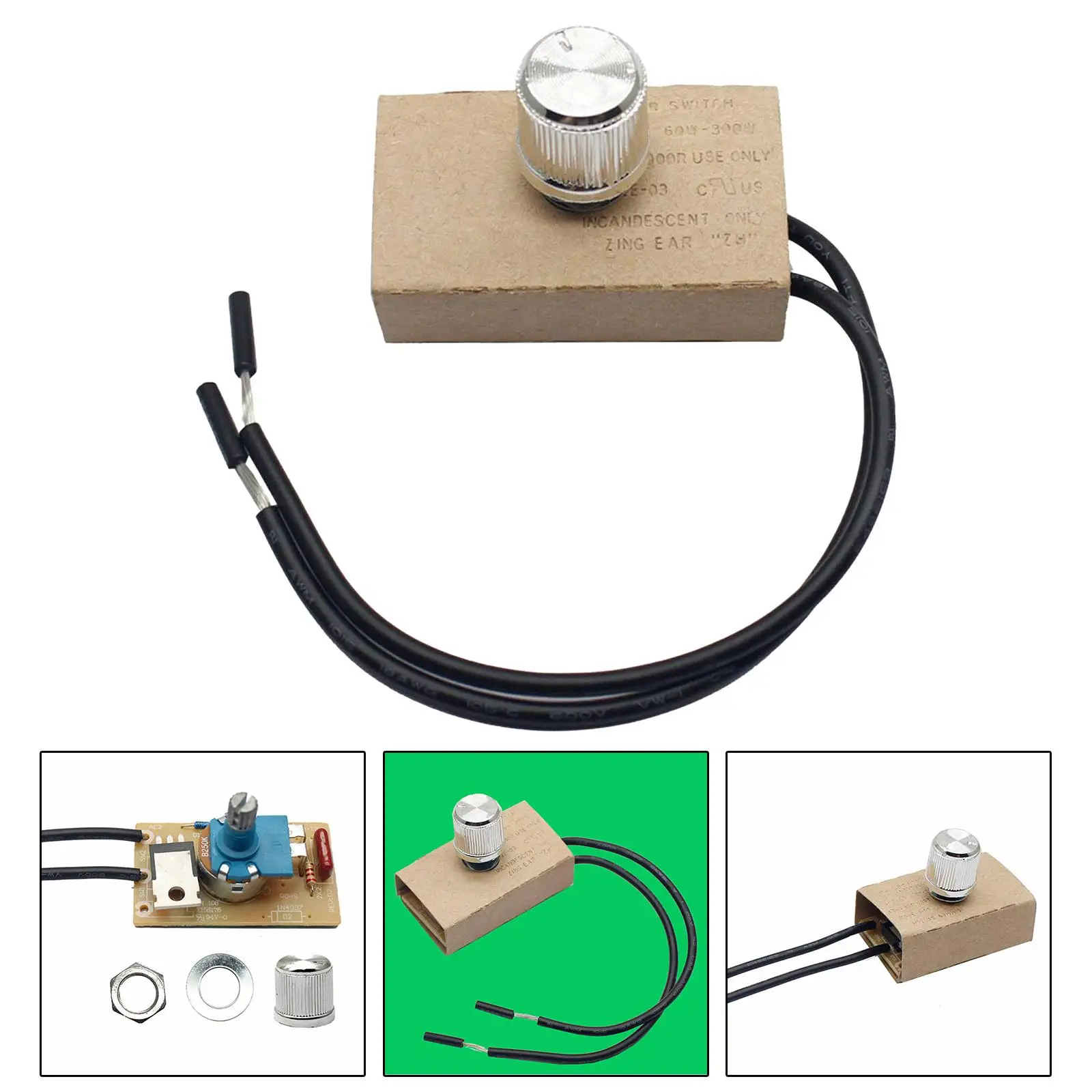 

Dimmer Switch 120V Dimming Device Compact Anti Flicker for Trucks Boats Cars