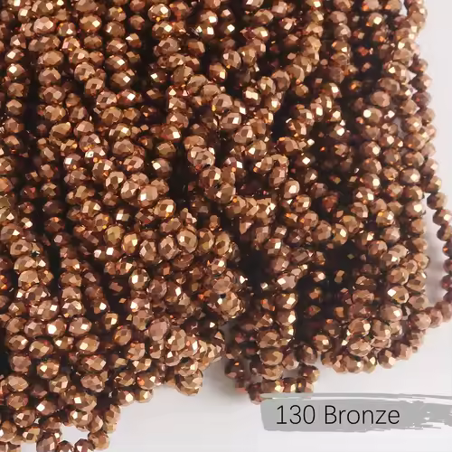 2mm 4mm 6mm 8mm Rondelle Austria Crystal Beads Faceted Glass Beads Loose Spacer Beads for DIY Bracelet Garment Making - Image 43
