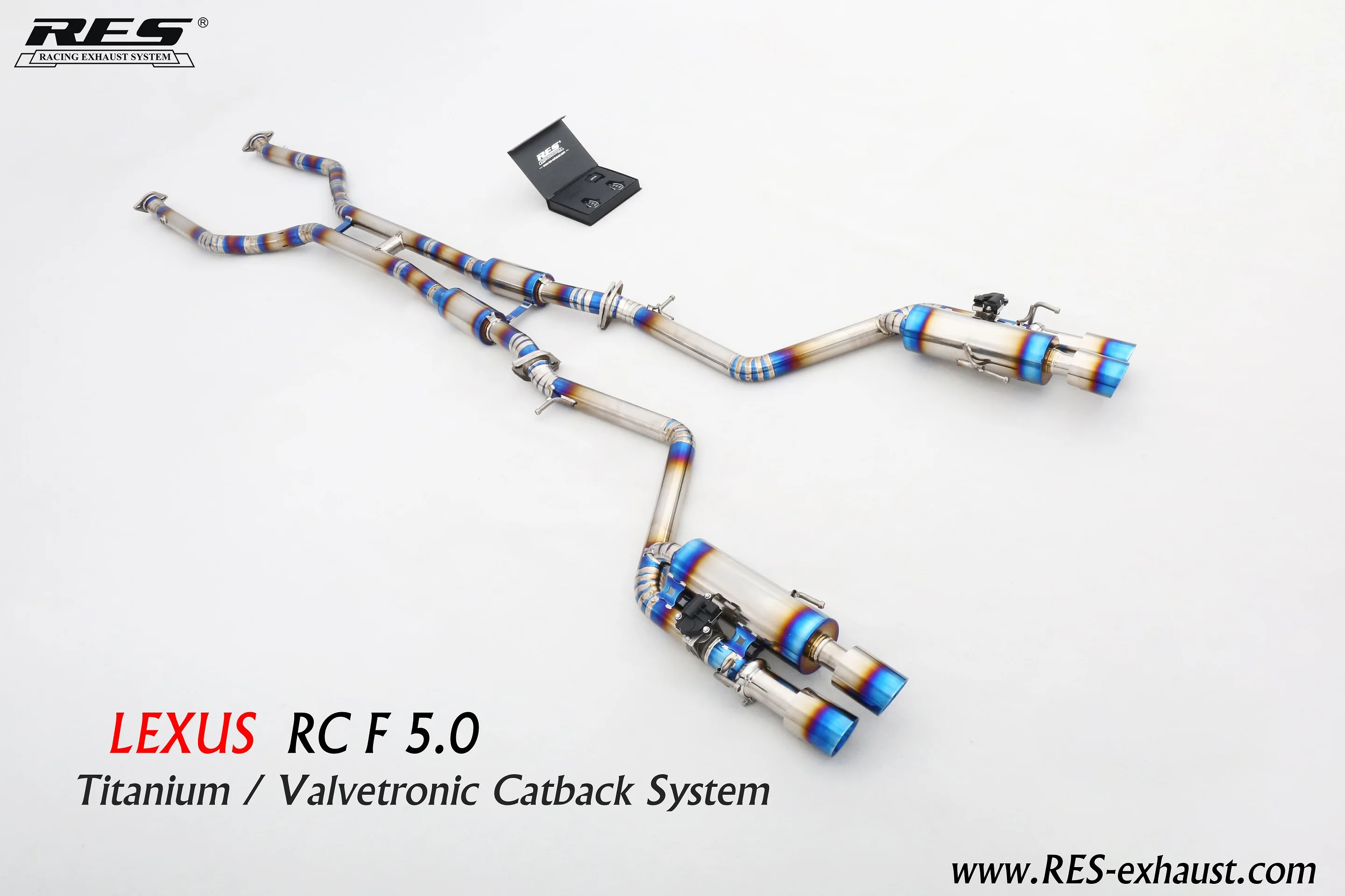 RES Active Sound Exhaust Muffler/Catback System With Gesure Valve Control System For Lexus RCF 5.0 2UR-GSE/LS350 3.5 2GR-FKS