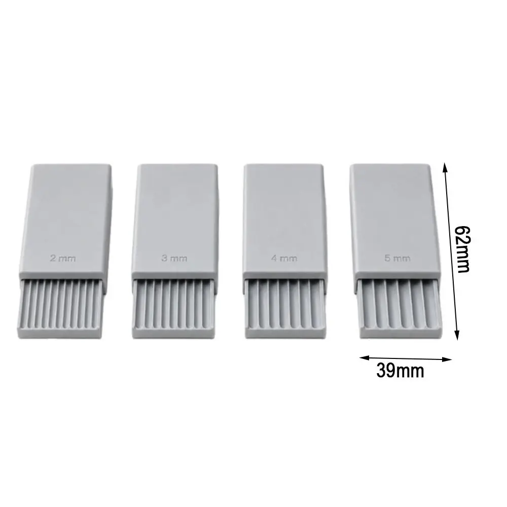 4-teiliges Präzisions-Nutwerkzeug für Tonkugeln, glatt rollender, wiederverwendbarer Tonperlenroller, 3D-gedruckt, 2/3/4/5mm Nagelkunst-Perlenroller – Detail 1