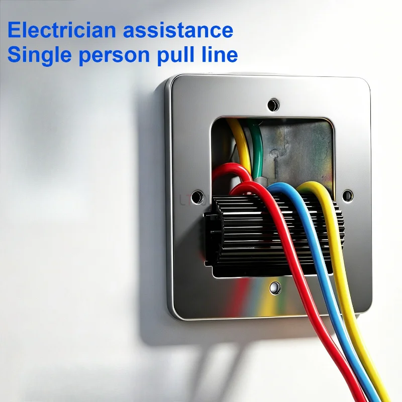 Wire Scratches for 86 Bottom Boxes Junction Box Electrician Tools Universal Portable Stable Rolling Drag Reducing Threading Aid