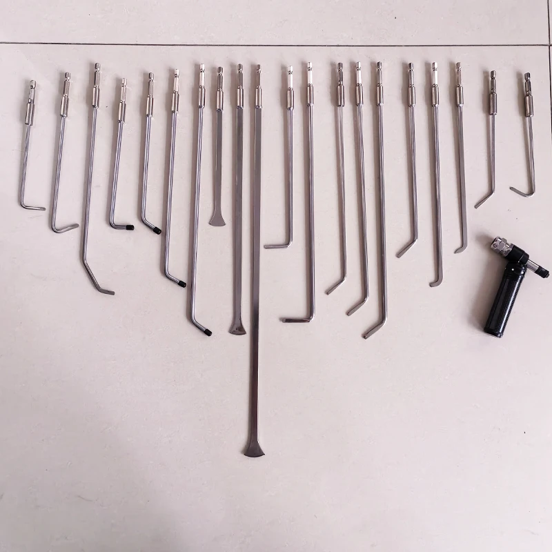 20PCS Paintless Dent Repair Rods Kit Quick Release Auto Body Dent Removal Tools 4