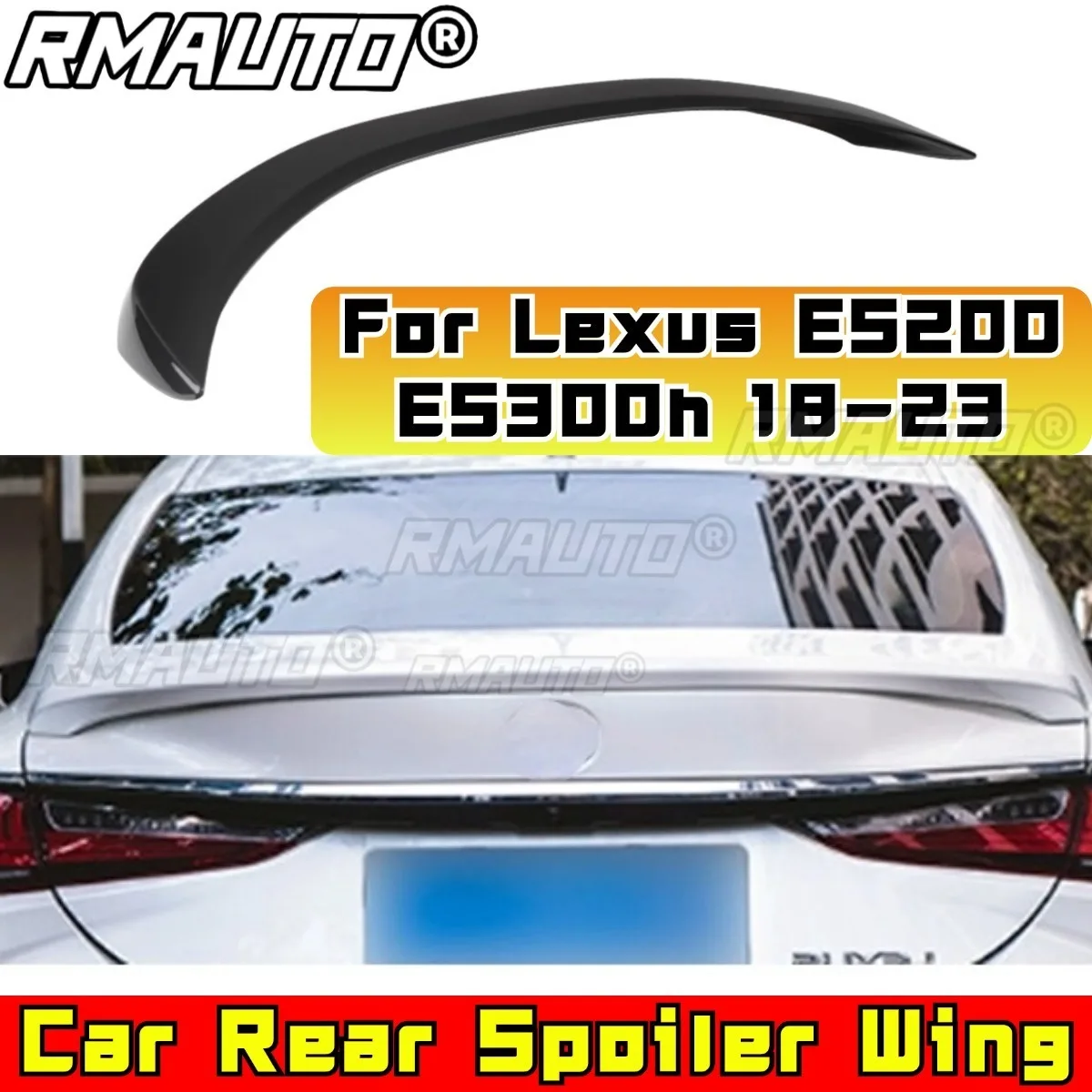 

Car Rear Trunk Spoiler Wing Modification Part For Lexus ES200 ES260 ES300h 2018-2023 Rear Trunk Spoiler Wing Car Accessories