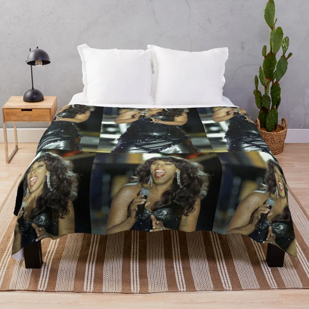 

donna summer singer Throw Blanket Softest Winter beds Bed Blankets