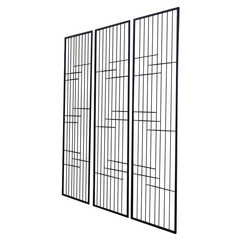 

Metal wrought iron home living room screen partition simple entrance Chinese decorative dining screen