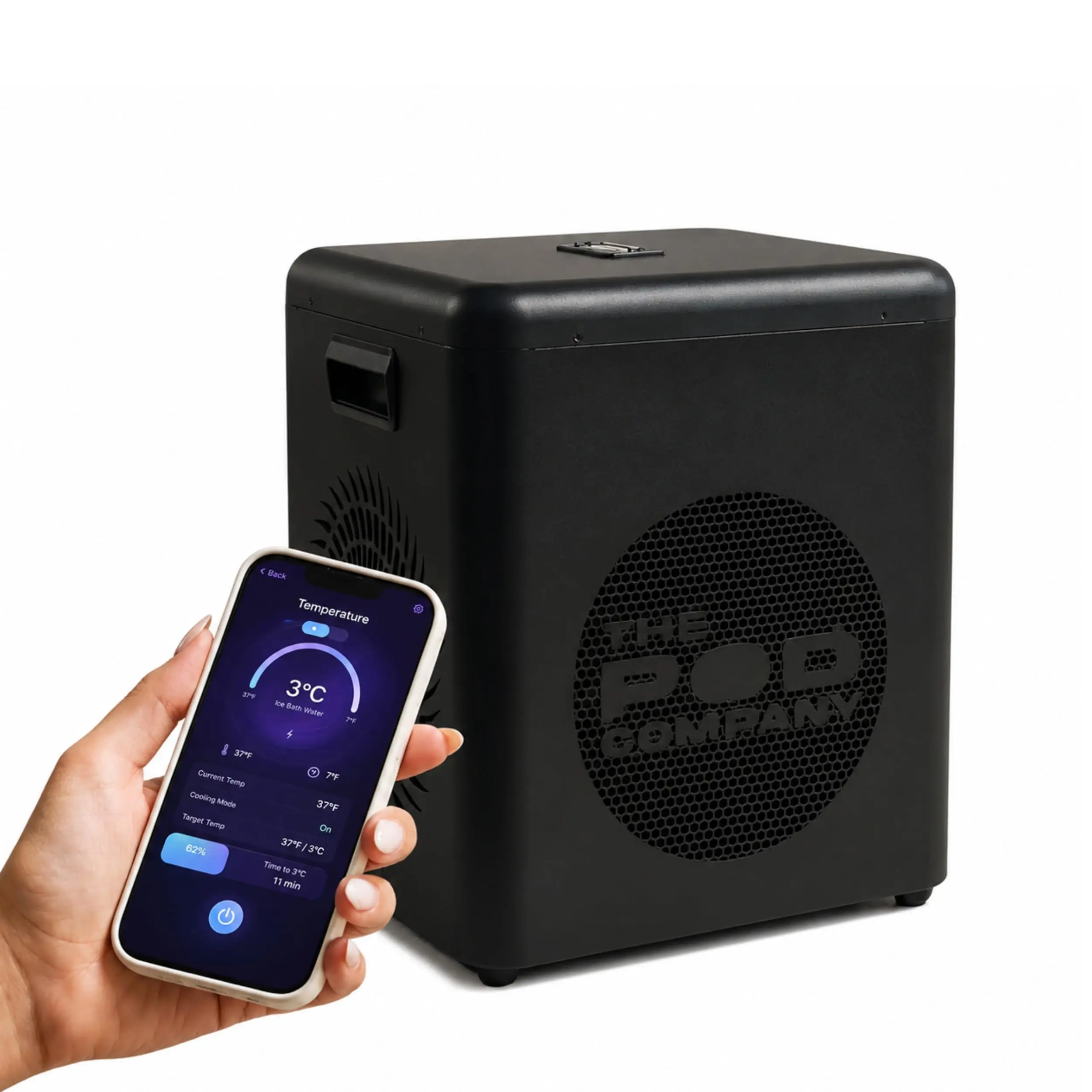 The Pod Chiller 2.0 for Cold Plunge Tubs, WiFi App Control, Cools to 37°F, 145 GPH Water Filtration & Circulation