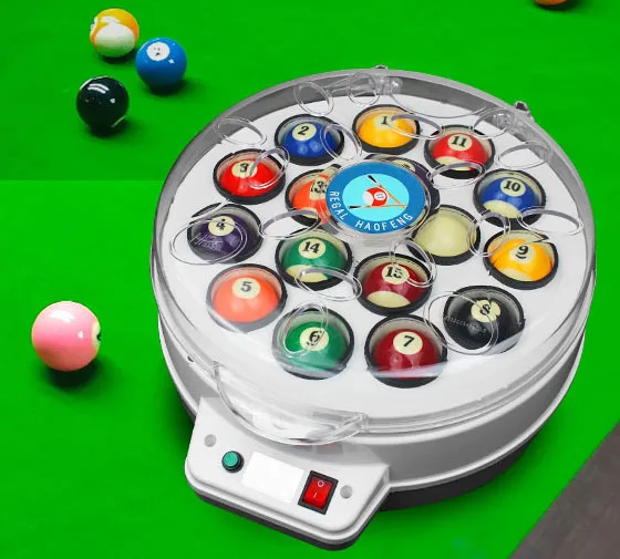 Cueelf 110V 180W ABS+PC Maszyna do polerowania i mycia kulek bilardowych, czyszczenia i polerowania kulek bilardowych