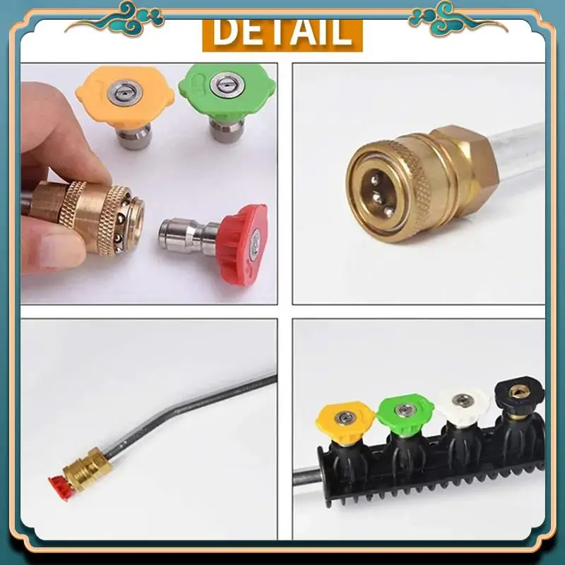 

Новейшие насадки для мойки высокого давления, металлические насадки для распыления воды, копье, быстродействующие насадки, вращающаяся турбонасадка для Karcher K