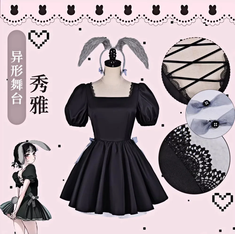 costume-de-cosplay-show-ya-robe-longue-noire-de-scene-avec-bandeau-oreilles-de-lapin-pour-les-fans-d'anime