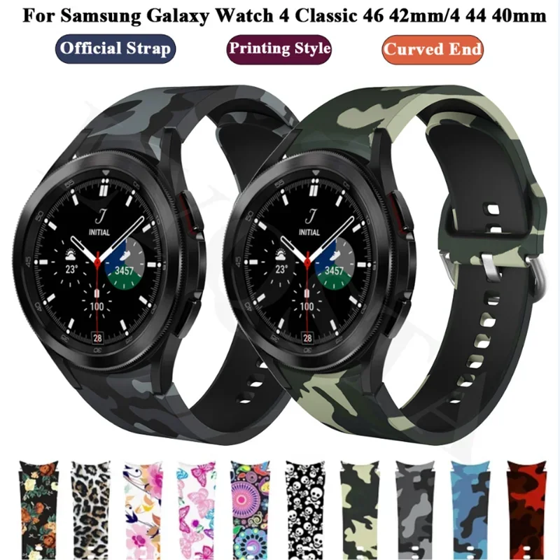 

Strap For Samsung Galaxy Watch 5 pro 4 classic 46mm 42mm smart watch Silicone Band Bracelet sport correa For Watch 4 44mm 40mm