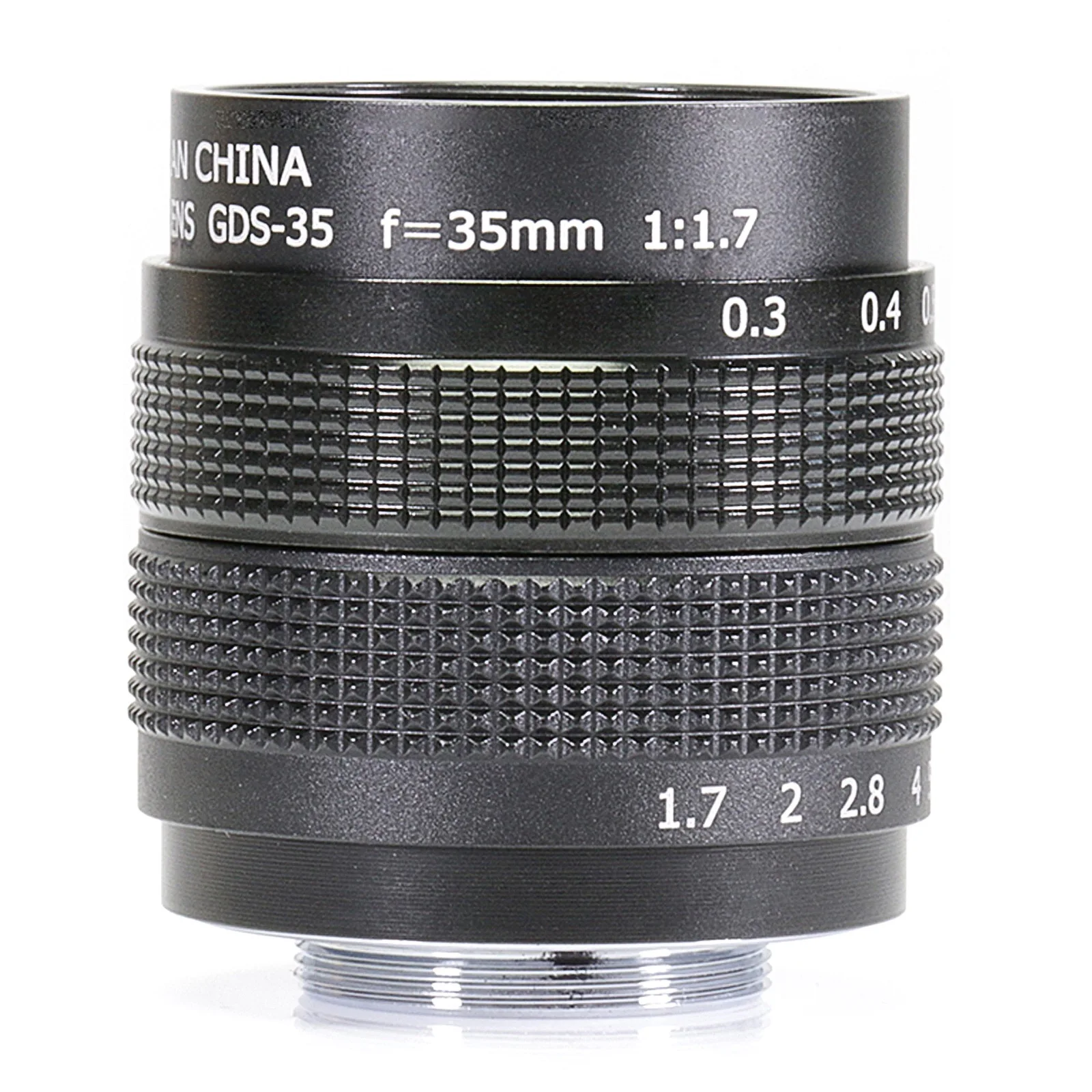 35mm f/1.7 APS-C CCTV Lens+adapter ring+2 Macro Ring for NEX FX M4/3 NIKON1 EOSM Mirroless Camera