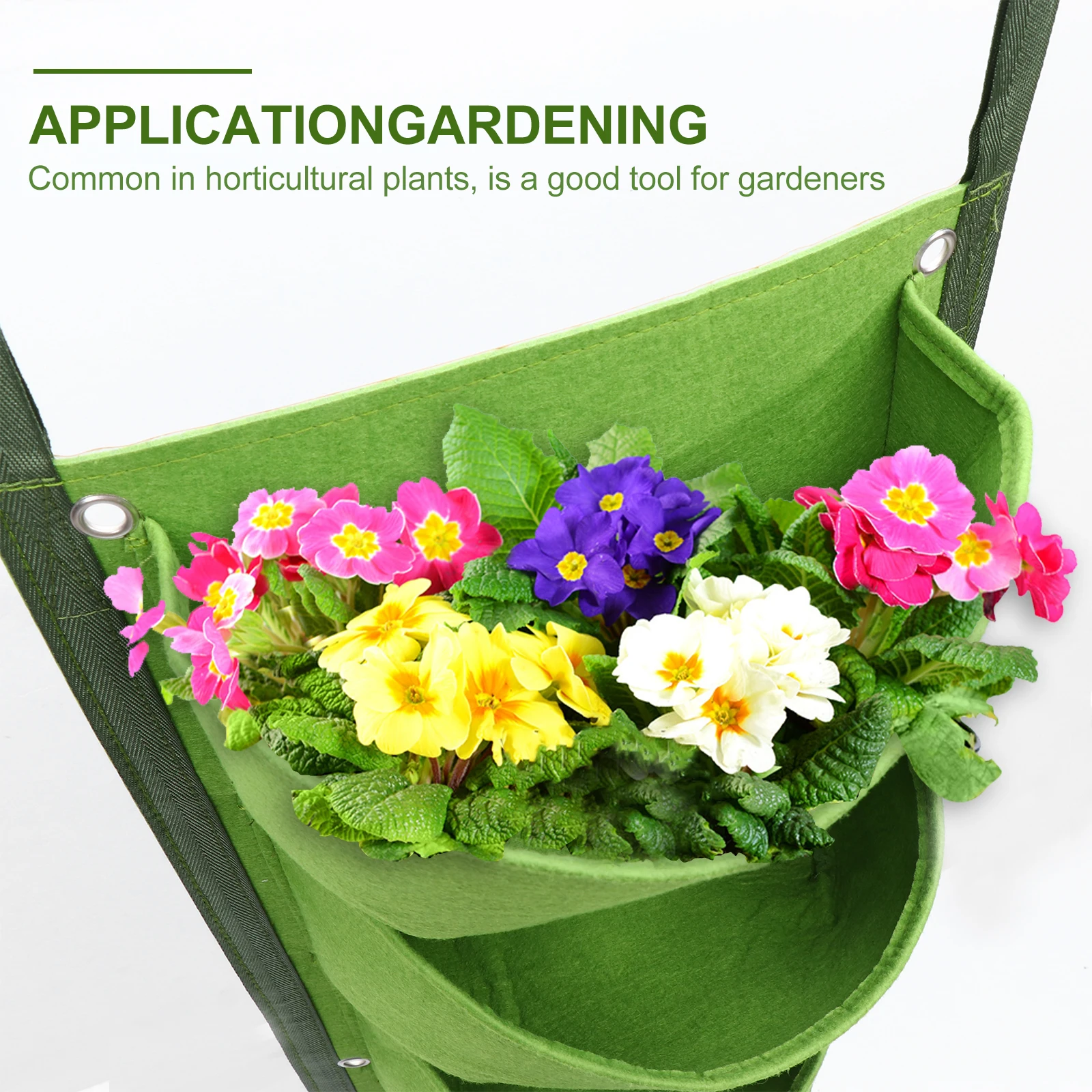 

Grow Bag Multi-pocket Wall-Mounted Planting Bags Garden Planter Household Felt Cloth Hanging Office
