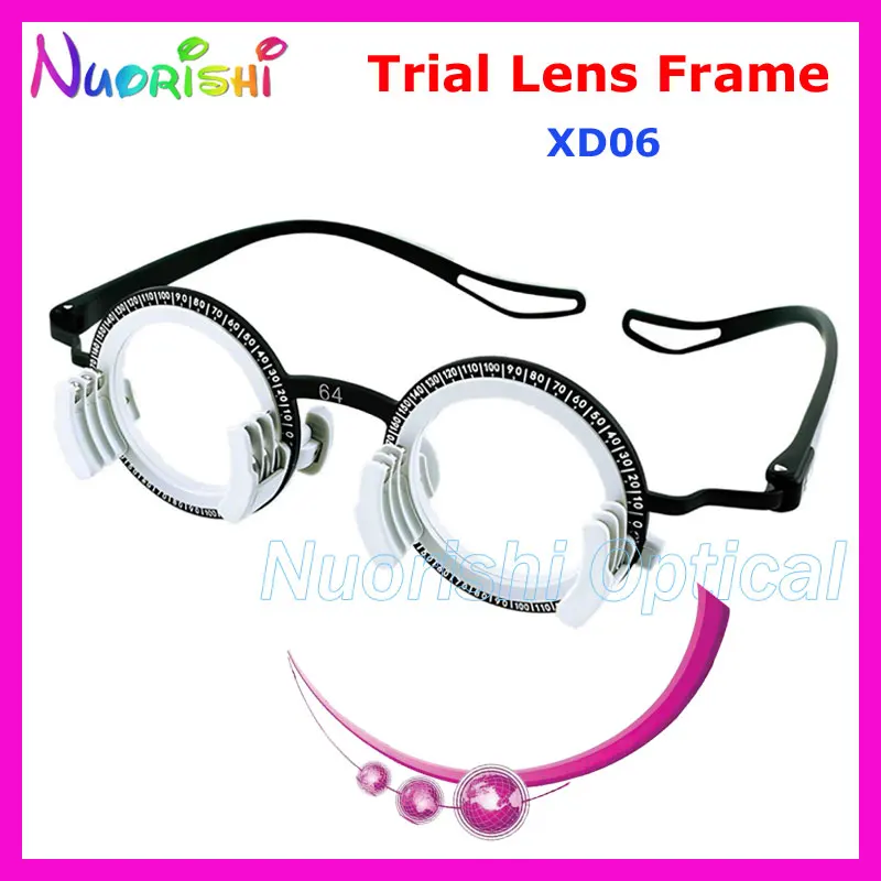 XD06 High Quality Very Light Weight Aluminum Magnesium Alloy Optical Opthalmic Trial Lens Frame of 12 PDs