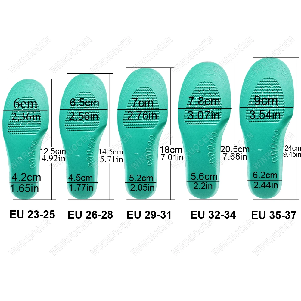 1/2 Pairs Kids Orthotics Insoles Sport Running Shoe Sole Comfortable Shock-absorbing Arch Support Flatfoot Feet care Inserts