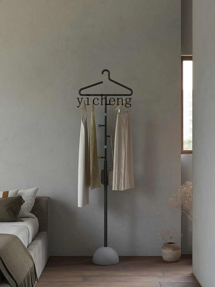 Zc Hanger Floor Bedroom Living Room Simple Clothes Hanger Children's Room Vertical Clothes Rack