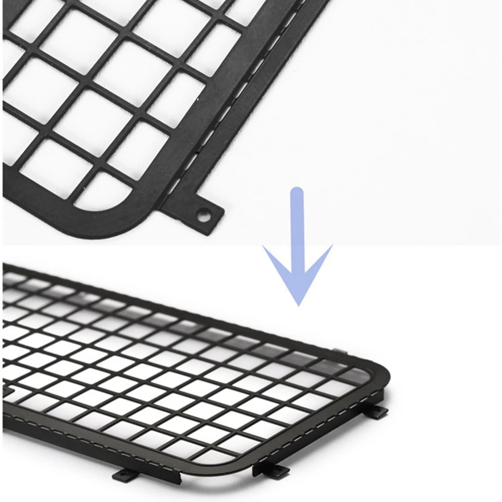 Metal Stereo Window Mesh Protective Net Set For TRX4M Defender 1/18 RC Car Accessories Window Side & Rear Mesh Upgrade Parts