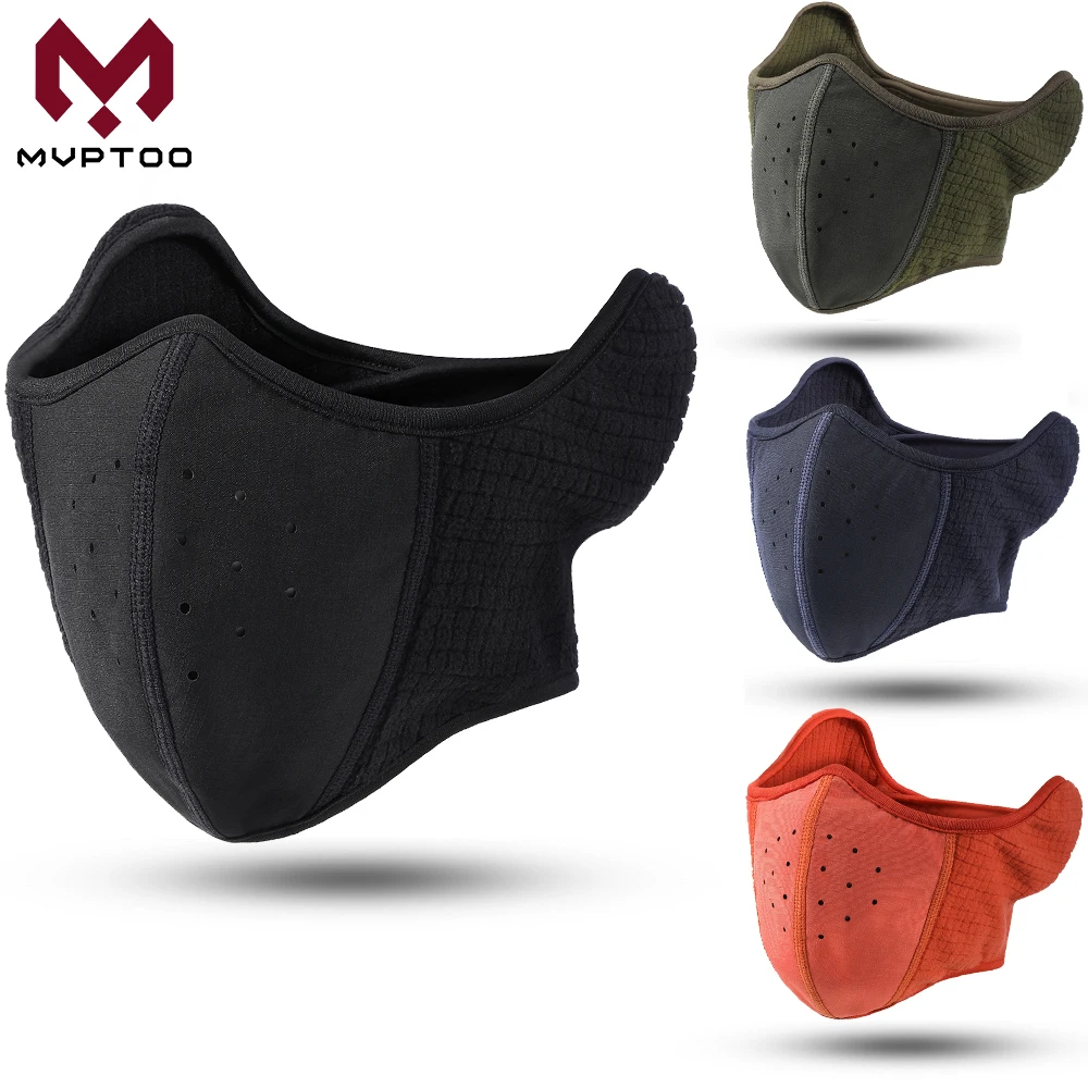 Winter Thermal Hat Face Cover Ear Protection Windproof Cold Ear Protection Neck Warmer Cycling Mask Sport Ski Reusable Scarf Cap