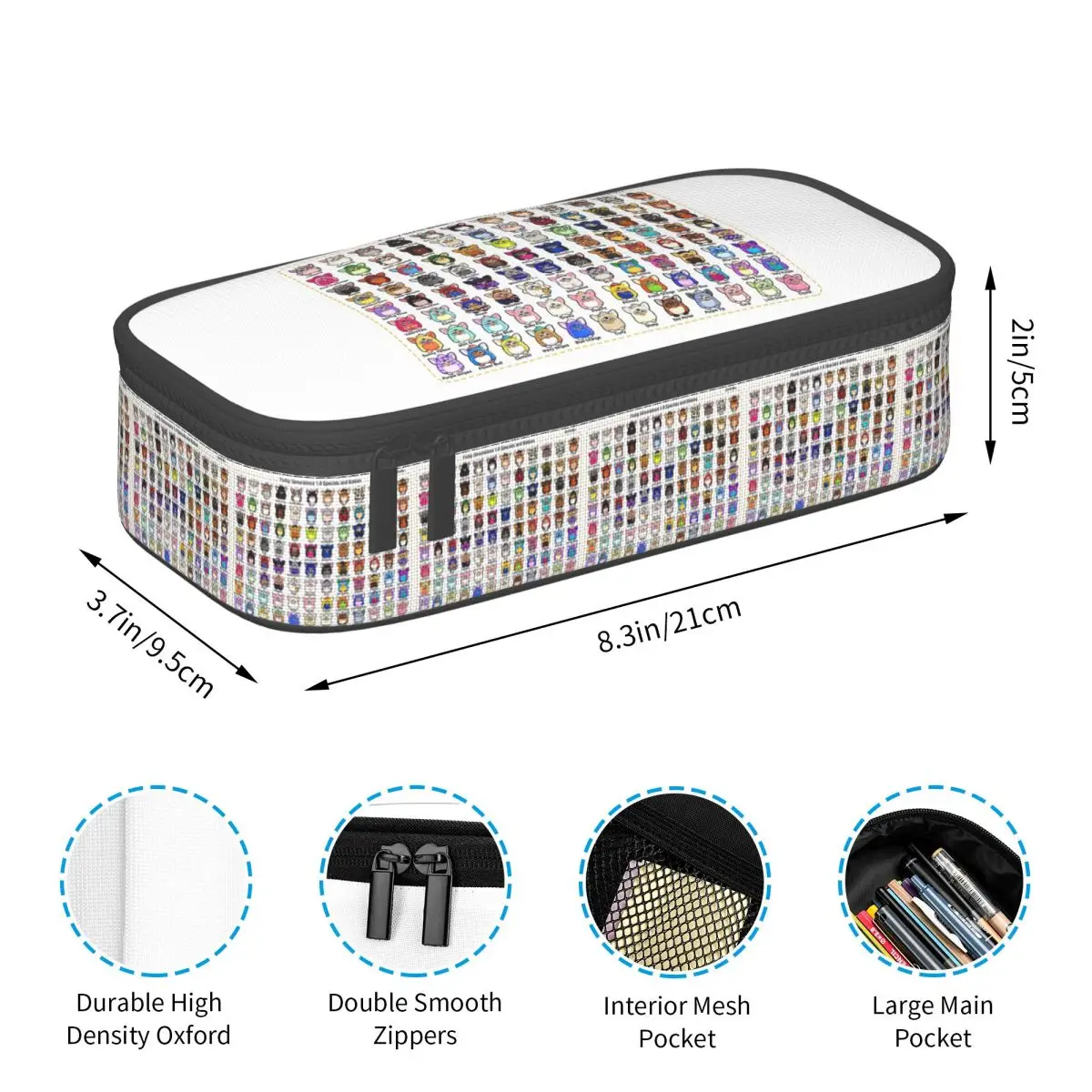 Estuche para lápices de colección Furby, estuche para lápices, suministros de papelería, caja grande para bolígrafos, bolsa para lápices para estudiantes