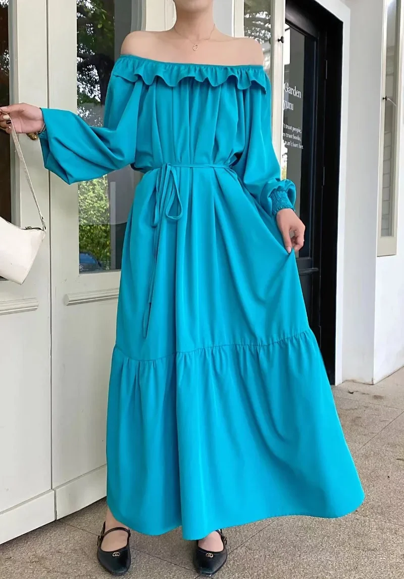 Robe maxi bohème vintage pour femmes et filles, vêtements décontractés, épissage, robes longues sexy, mode pour dames, vêtements féminins, PAW8351