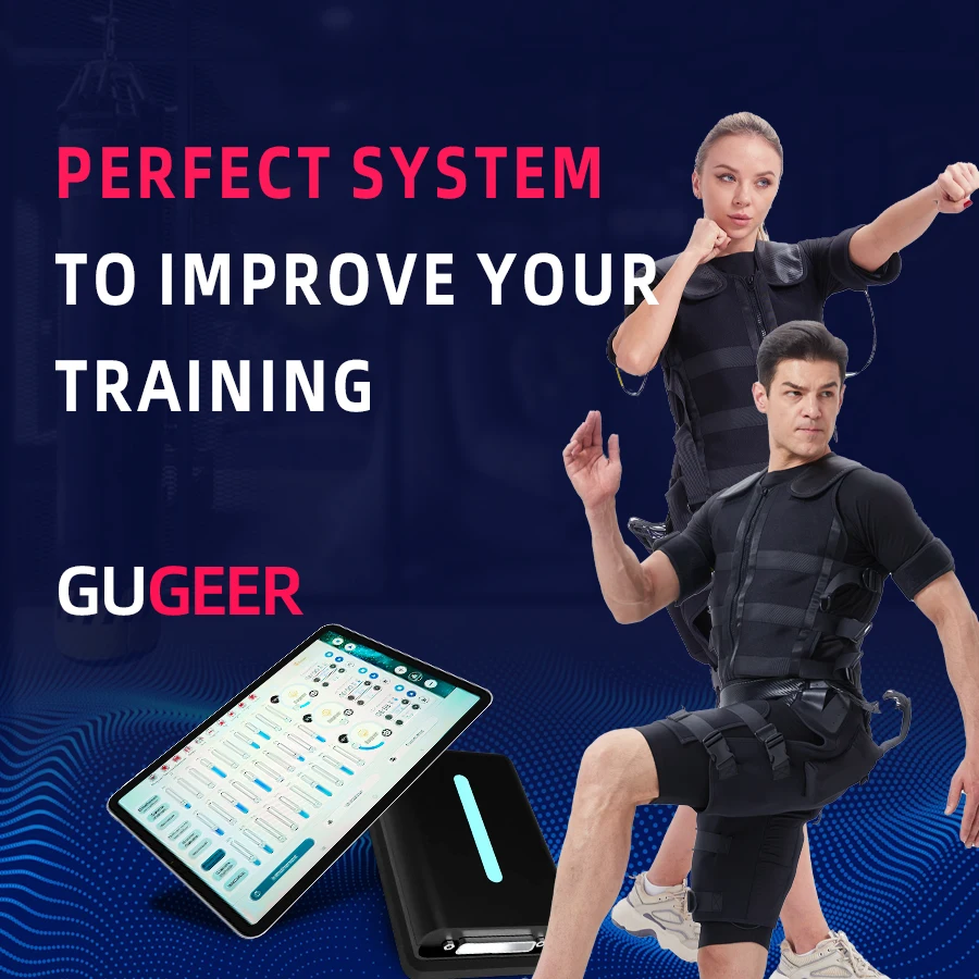 Multi-latihan EMS Latihan Kebugaran Pelangsing Tubuh Patung Nirkabel Set Lengkap Rompi Setelan Latihan EMS