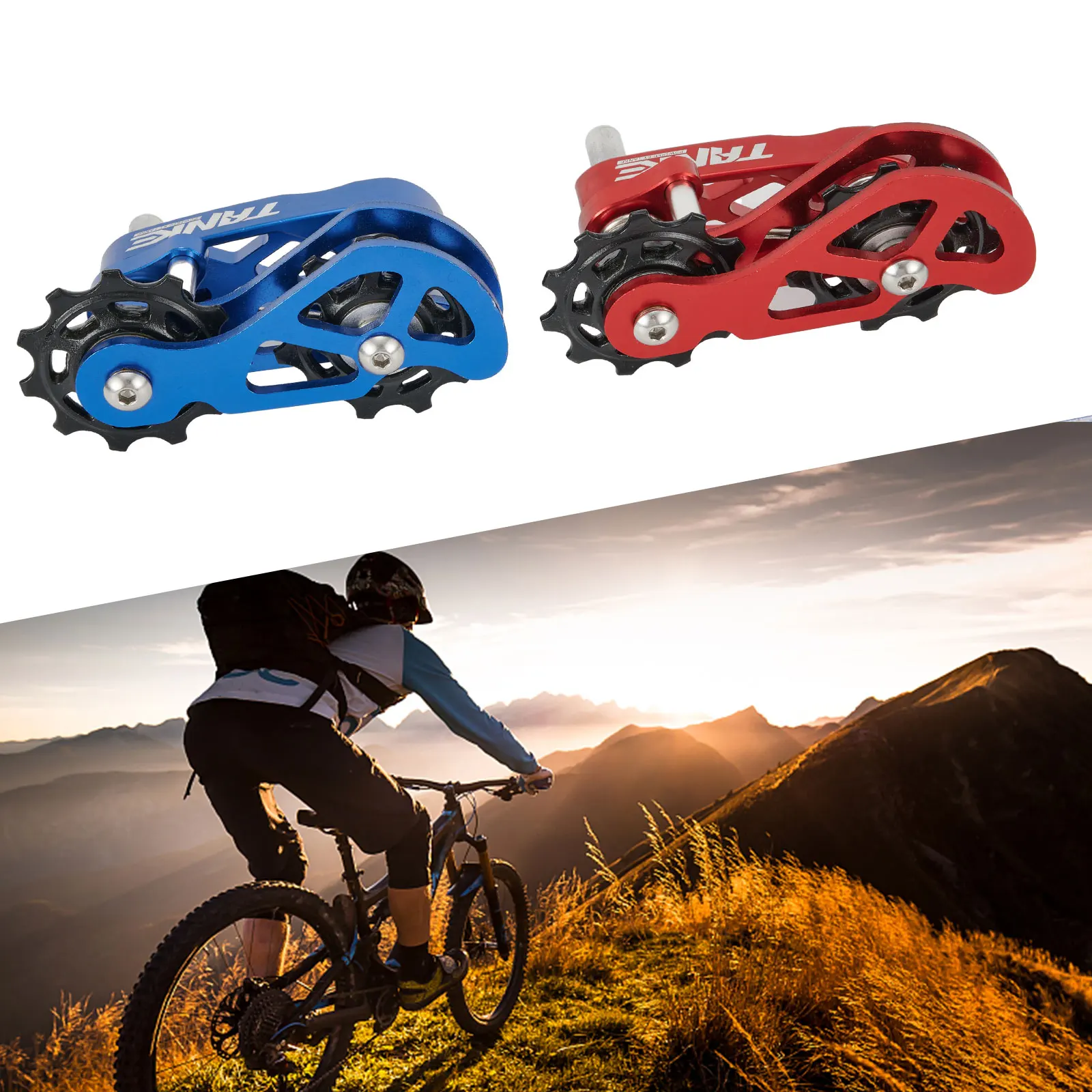 

Преобразователь цепи с 8-12 скоростями на одну скорость, прецизионный натяжной механизм, регулируемый противоударный направляющий, велосипедные аксессуары