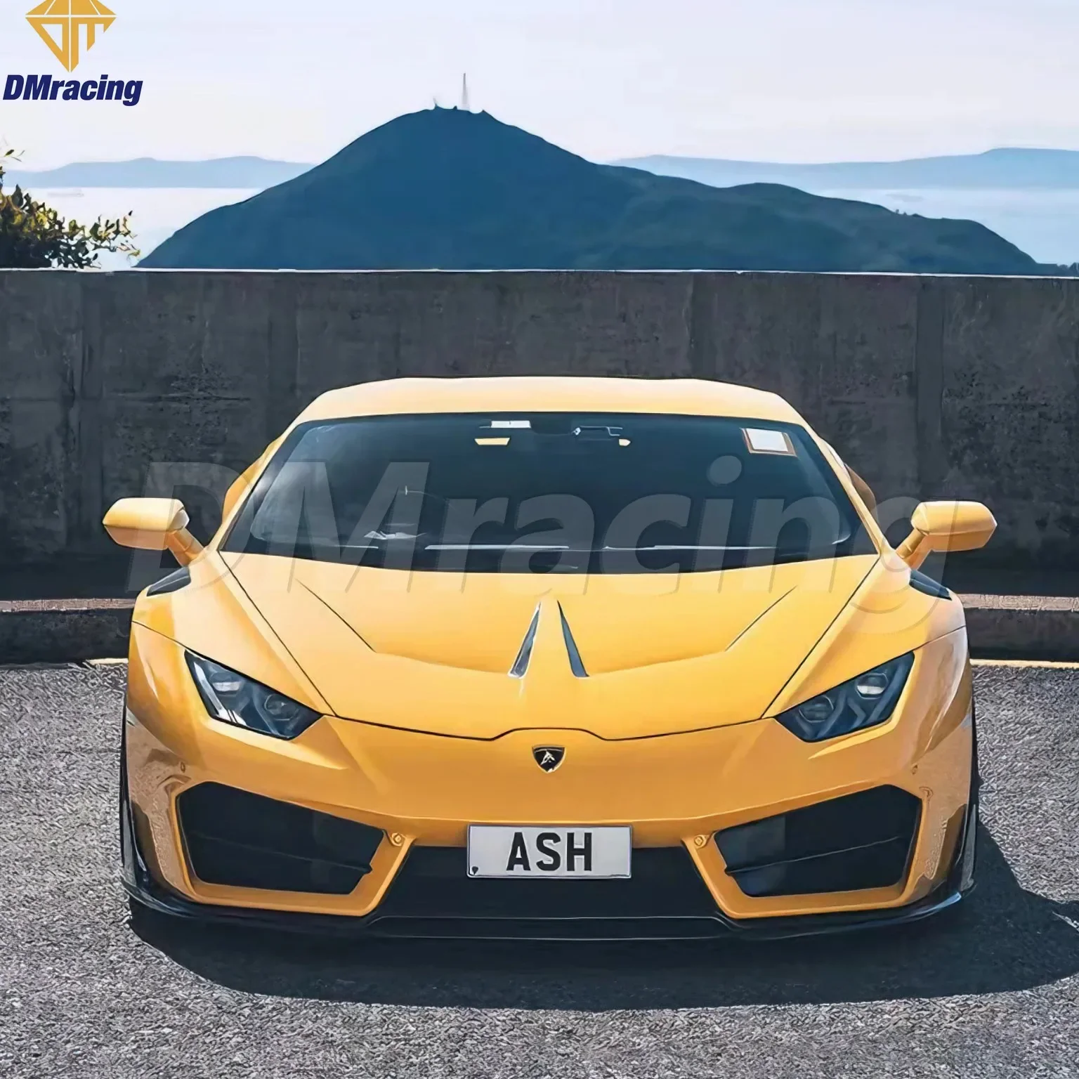 DM Style Pre Impregnated Dry Carbon Fiber Front Bumper Lip Lamborghini HURACAN LP580 2014-2021