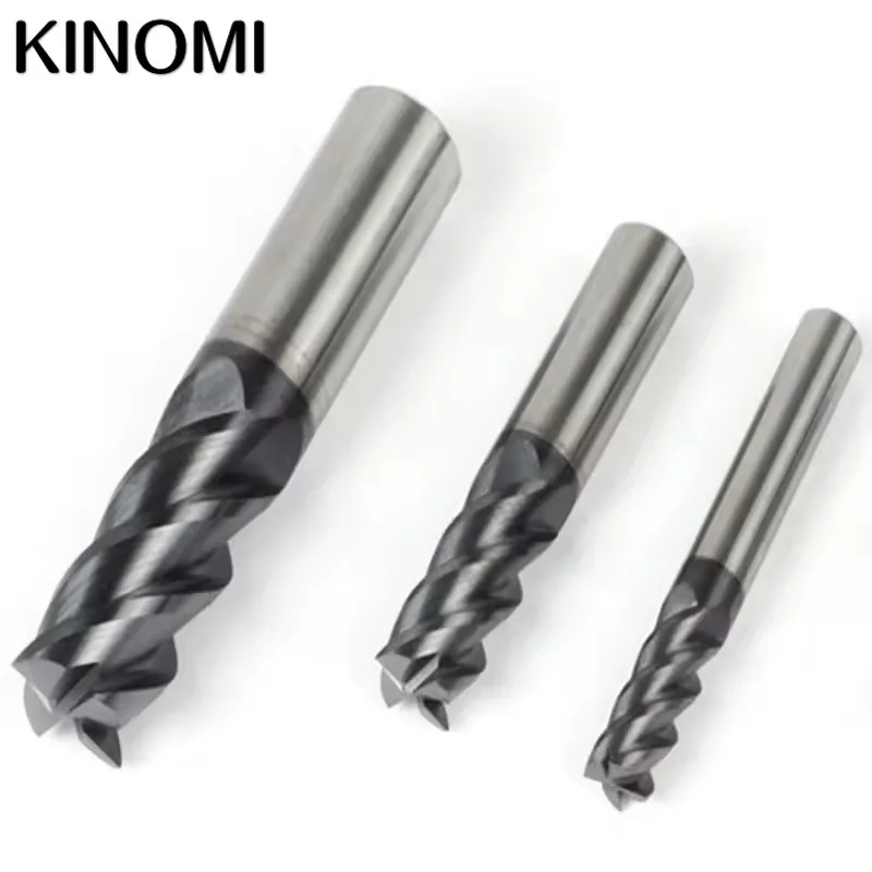 

End Mill 4 Flutes HRC 50° Tungsten Carbide Steel Milling Cutter 1mm to 20mm 4F End Mill CNC Lathe Machining Cutting Tool