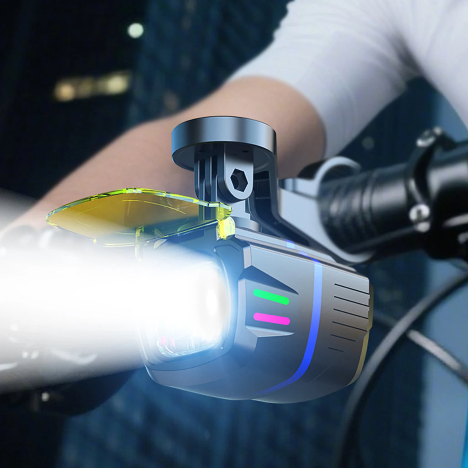 

LED Cut-Off Line Bike Headlight Intelligent Remote Control Dimmable Bicycle Flashlight Waterproof For Night Riding Accessories