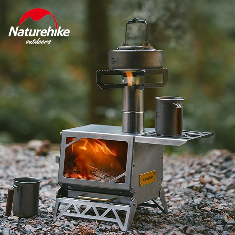 Naturehike Camping Wood Stove Portable Foldable Outdoor Fire Heater Stove For Outdoor Camping Hiking Cooking Picnic Barbecue