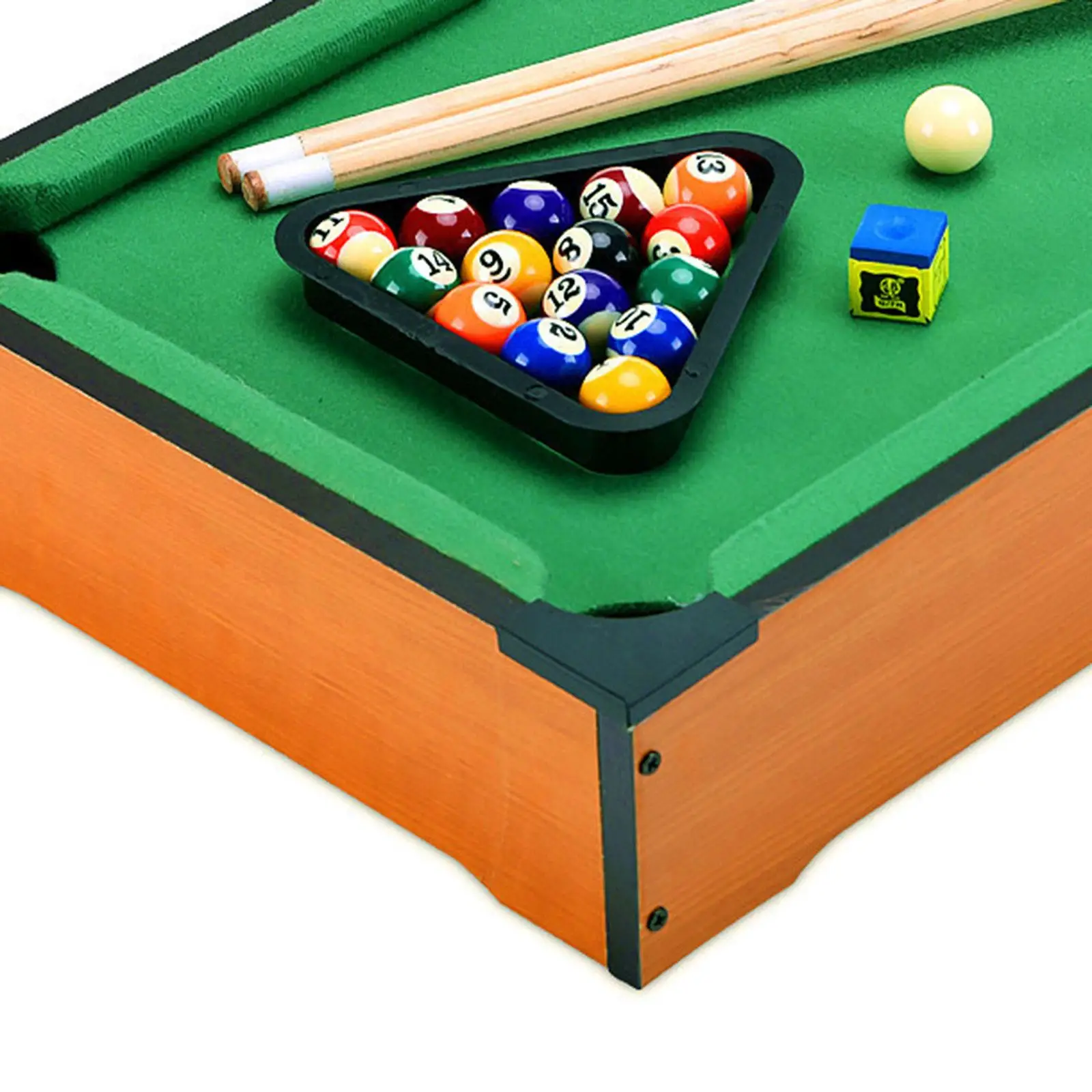 Mini Table Pool Wooden Snooker Billiards Game Set for Travel Home Party Game