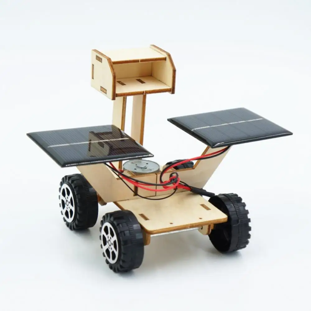 Model DIY Kids Assembly Solar Power Moon Rover Robot Scientific Experiment Toy