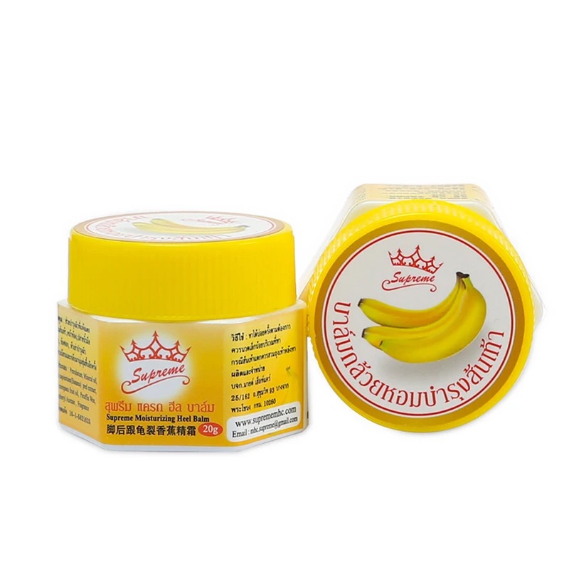 1 Box 20g Natural Banana Oil Anti-Drying Crack Foot Cream Heel Cracked Repair Cream Removal Dead Skin Hand Feet Care