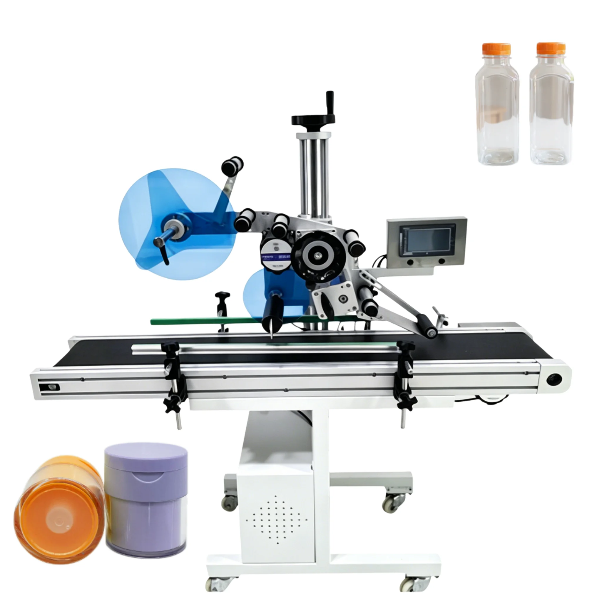 Automatic Bag Labeling Machine Snacks Label Stick Machine on Box Flat Envelope Labeling 、Self-adhesive Label
