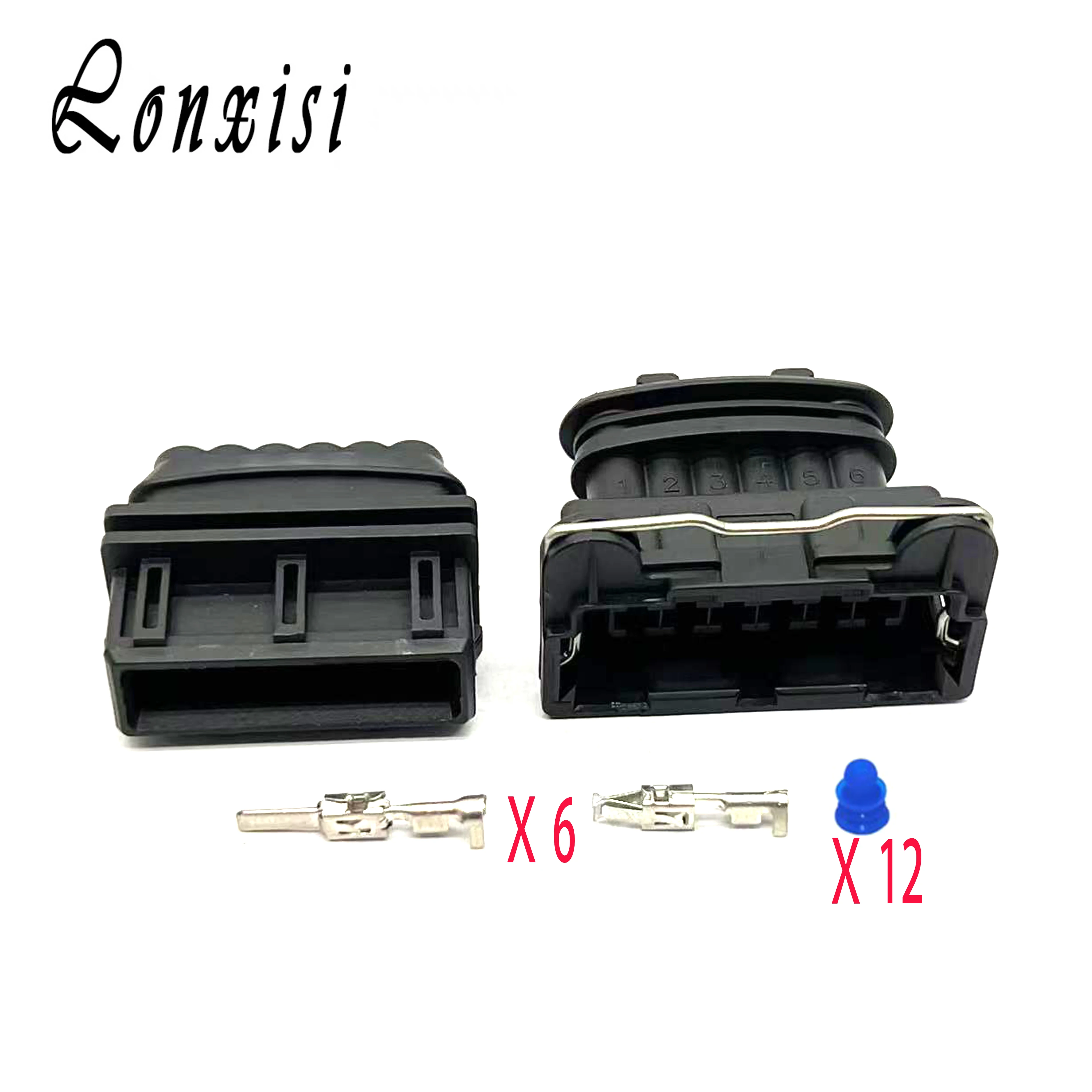 6 Pin Auto Waterproof Connector Accelerator Pedal Position Sensor Plug 282236-2 282767-2 For VW Audi Fiat Volvo