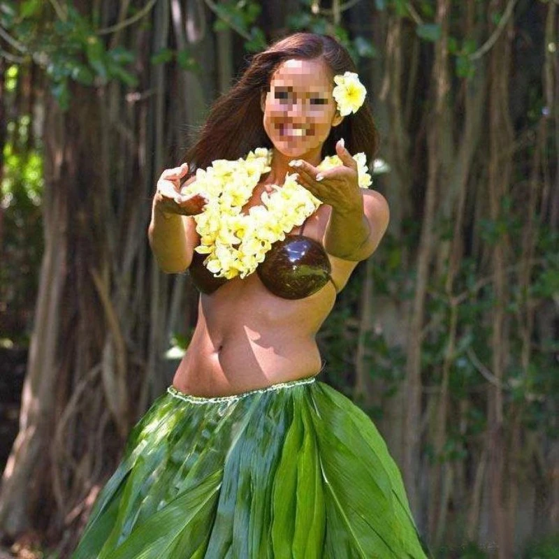 Реквизит для взрослых по индивидуальному заказу, аксессуары для танца живота, женский комплект с бюстгальтером из натурального живота, юбка из кокосовой травы, юбка для танцев