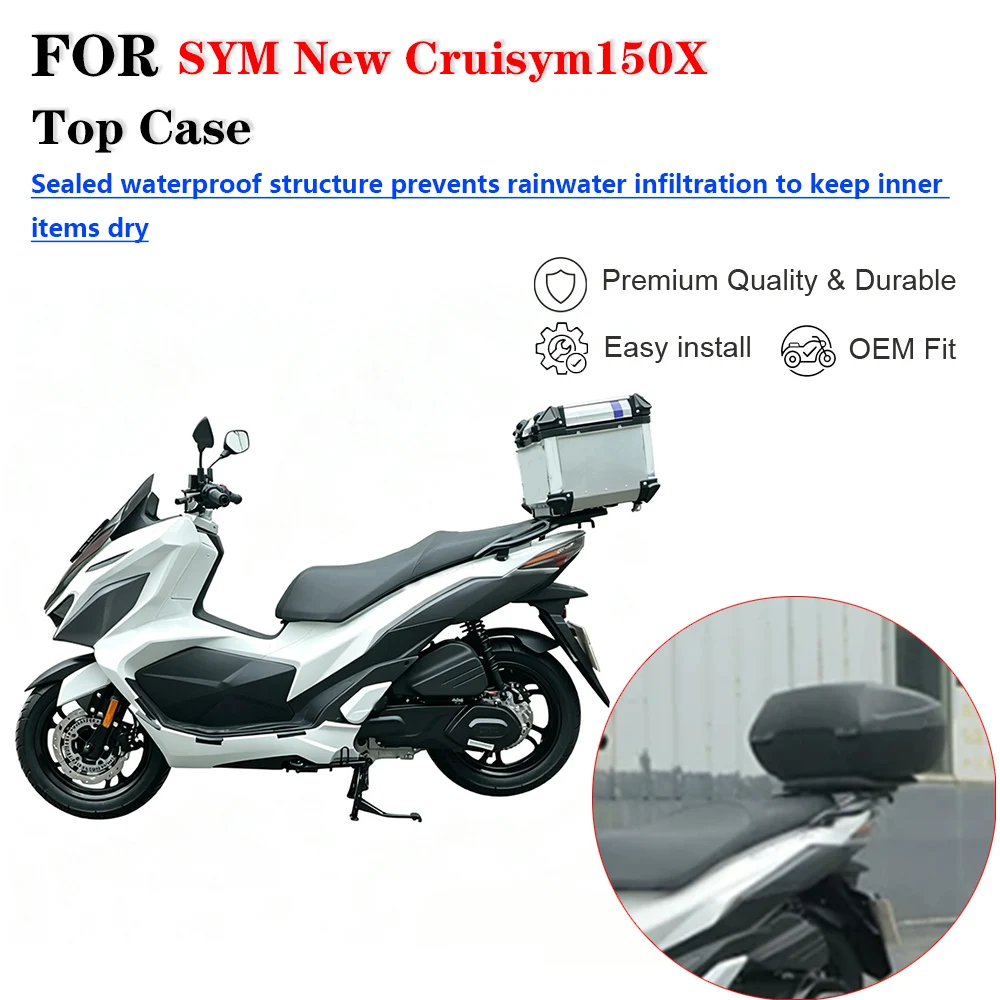 For SYM New Cruisym150X Motorcycle Rear Storage Tail Box Luggage Case Modification Accessories