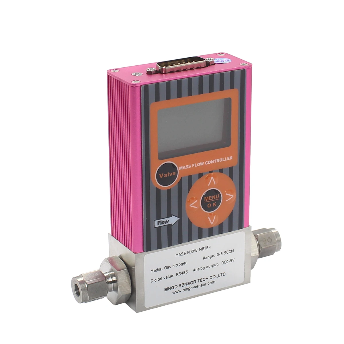 High Accuracy Digital Flow Meter Controller Gas Mass Flowmeter