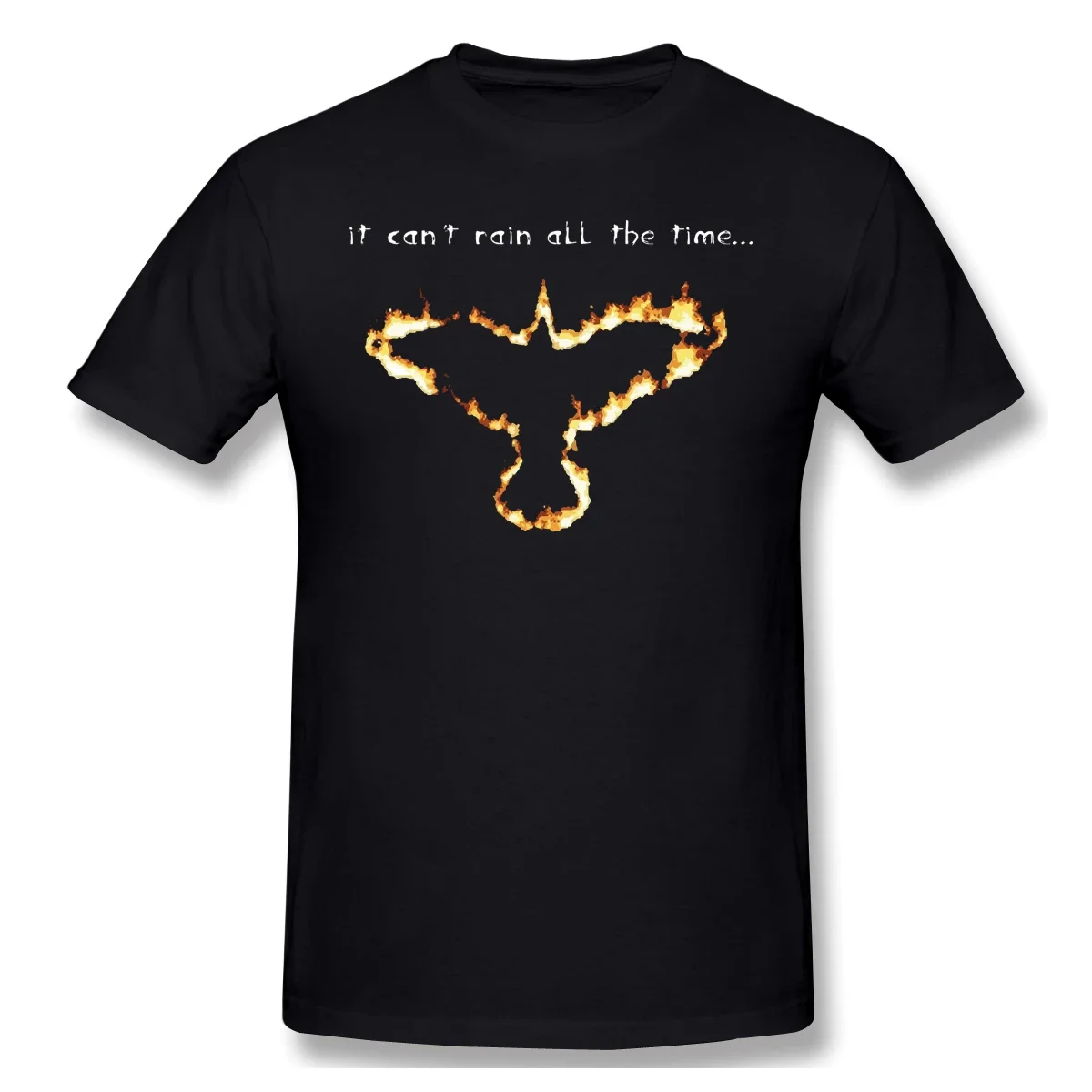 Neues Sommer T-Shirt firree Krähe T-Shirt Baumwolle schwarz Spiegel ofertas T-Shirt