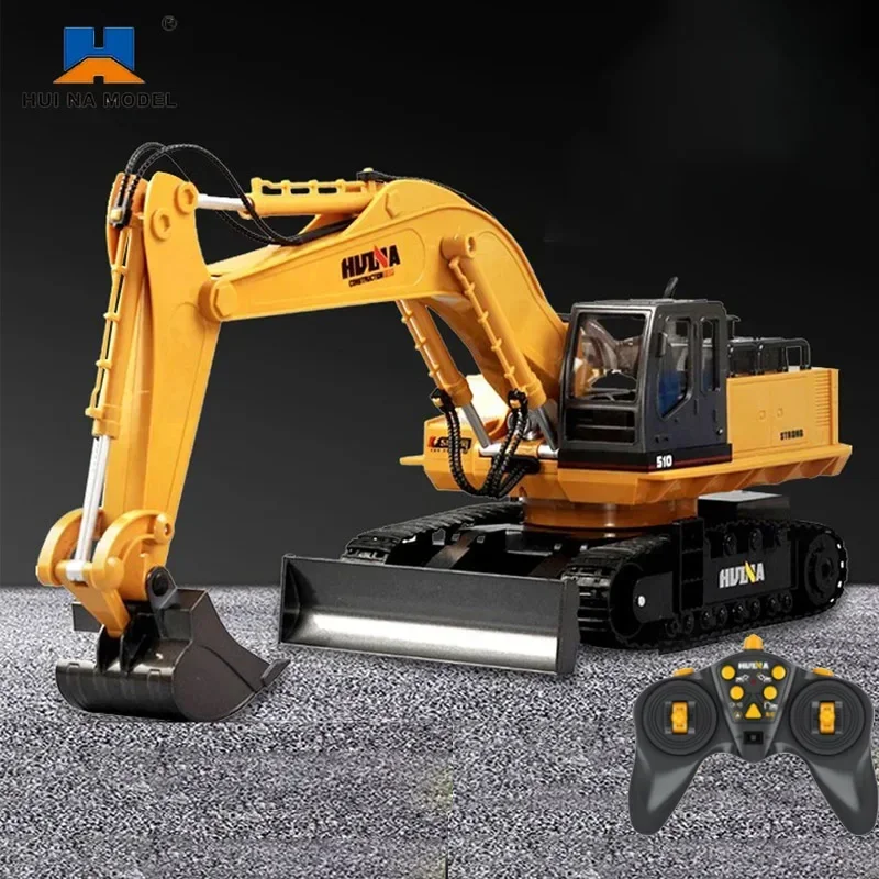 

HUINA 1/16 RC Грузовик RC Экскаватор 2,4G Радиоуправляемый автомобиль Модель трактора Инженерный автомобиль 11-канальные игрушки для мальчиков