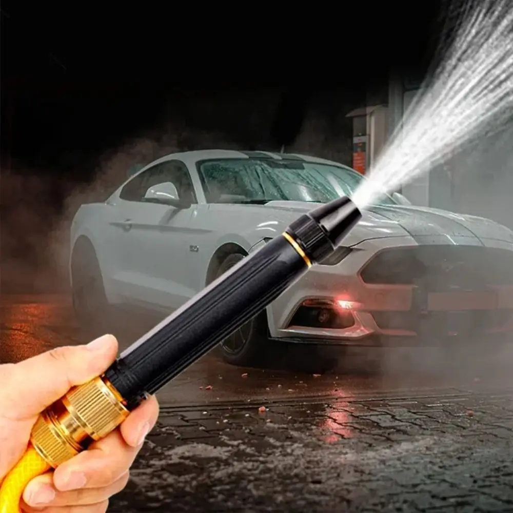 Portable Car Wash Nozzle Adjustable High Pressure Garden Watering Hose Durable Lightweight Direct Spray Nozzle Car Wash
