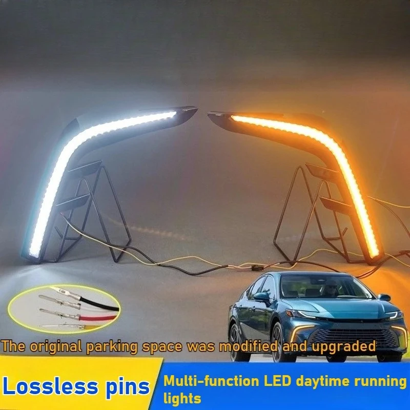 

For Toyota Camry Camry 2024 2025 Daytime Running Lights DRL LED Dymanic Turn Signal Lamp Front Fog Lamp Modification Accessories